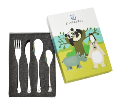 Couverts Zilverstad Enfant Wildlife (4 Pièces)