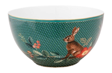 Kom Pip Studio Winter Wonderland Squirrel Green 15 cm (Set van 6)