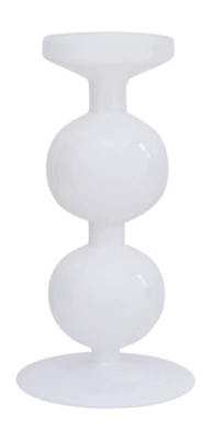 Candle Holder Urban Nature Culture Bulb White 25 cm