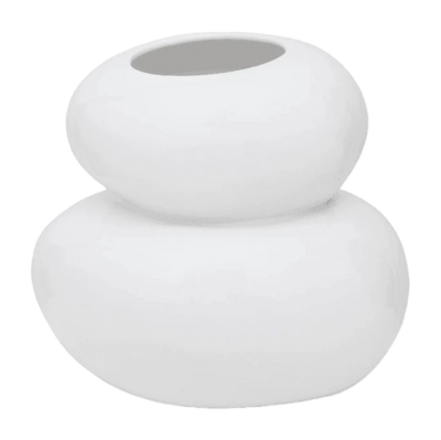 Vase Urban Nature Culture Galets White