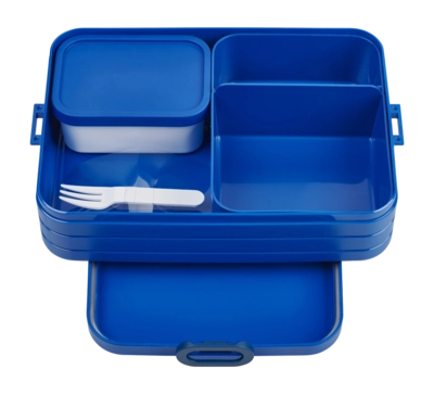 Bento Mepal On The Go Take A Break 1,5 L, Lunch Box con 2 Bentobox, Blu vivido