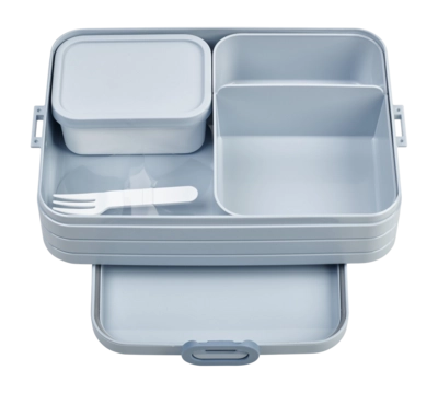 Bento Mepal On The Go Take A Break 1,5 L, Lunch Box con 2 Bentobox, Azzurro Nordico