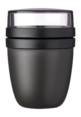 Food Container On The Go Mepal Ellipse Nordic Black 500 ml + 200 ml