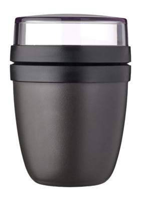 Food Container Mepal Ellipse Mini Nordic Black 300 ml + 120 ml