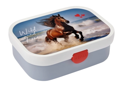 Porta pranzo bambini Mepal Campus Bento 0,75 L, Con Bentobox, Cavallo Selvaggio