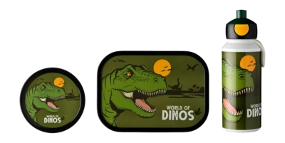 Lunchset Mepal Campus (Pop up + Lunchbox + Fruitbox) Dino 400ml + 750ml +  300ml