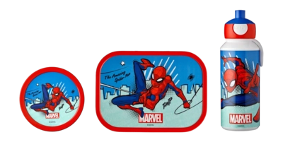 Lunchset Mepal Campus (Pop up + Lunchbox + Fruitbox) Spiderman 400ml + 750ml +  300ml