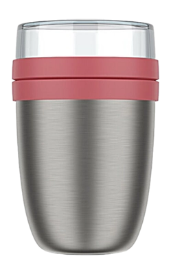 Insulated Food Container Mepal On The Go Ellipse Vivid Mauve 500 ml + 200 ml