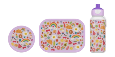 Lunchset Mepal Campus (Pop up + Lunchbox + Fruitbox) Food Fest 400ml + 750ml + 300ml