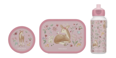 Lunchset Mepal Campus (Pop up + Lunchbox + Fruitbox) Fairy Garden 400ml + 750ml + 300ml