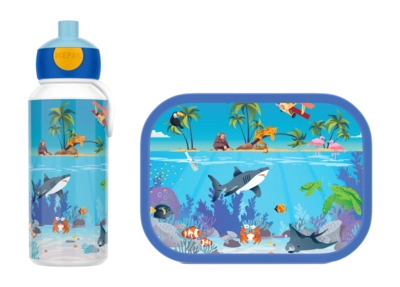Lunchset Mepal Campus (Pop-up + Lunchbox Mepal) Tropical Ocean 400 ml + 750 ml