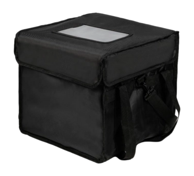 Sac Isotherme Steamy Food Delivery Bag Black Large 44L