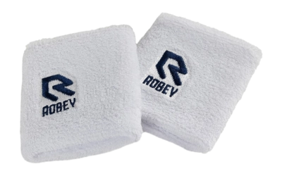 Bandes de Sueur Robey Mixed Double Wristbands Racket White
