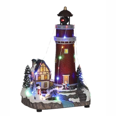 Luville Lighthouse Battery Operated Red