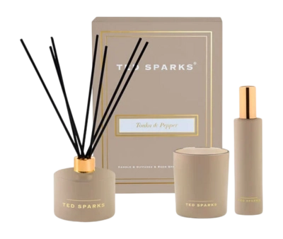 Candle Gift Set Ted Sparks Tonka & Pepper (Set of 3)