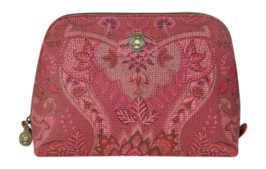 Toilettas Pip Studio Kyoto Festival Cosmetic Bag Triangle Medium Dark Pink