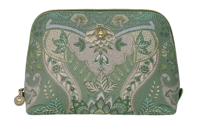 Toilettas Pip Studio Kyoto Festival Cosmetic Bag Triangle Medium Green