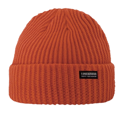 Bonnet Poederbaas Unisexe Royal Rib Mandarin Red