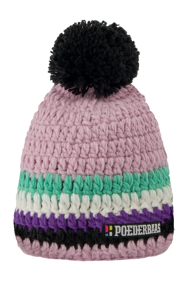 Mütze Poederbaas Classic Colorful Purple / Cream / Mint / Black