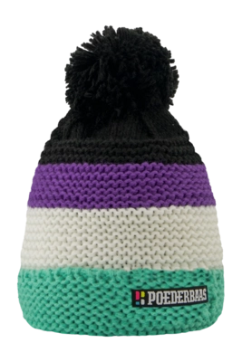 Mütze Poederbaas Classic Colorful 2.0 Unisex Black / Purple / White / Mint