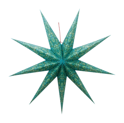 Kerstdecoratie Pip Studio Christmas Star Paper Overall Print Green 110 cm