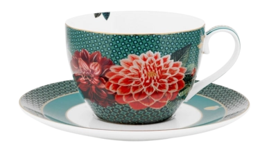 Coffee Cup Set Pip Studio Winter Wonderland Dove Green 280 ml (Set of 2)