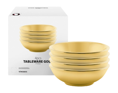 Tea Tip vtwonen Tea Tip/Sauce Bowl Gold 7cm (Set of 4)
