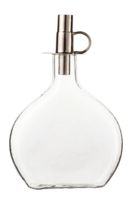 Porte-Bougie vtwonen Bottle and Bottle Candle Holder Silver (2 Pièces)