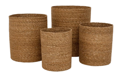Mand Urban Nature Culture Cesti Brown (Set van 4)