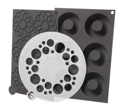 Garnishing Mold Plate-It Circle (3 pieces)