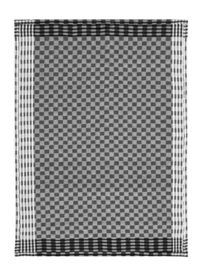 Theedoek vtwonen 100% Cotton Black-White Square - 50x70cm