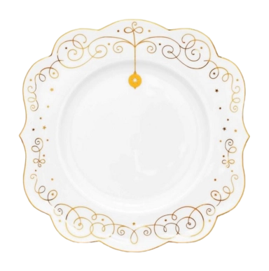 Frühstücksteller Pip Studio Royal Winter White 17 cm (Set von 6 Stück)