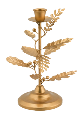 Kandelaar Pip Studio Leaves Gold 21,5 cm