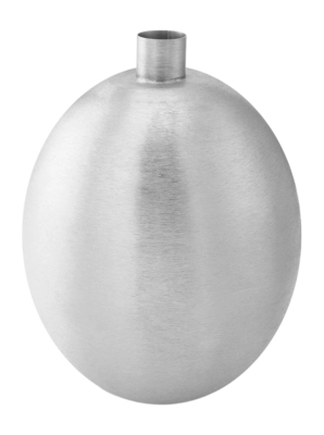Vase vtwonen Metal Silver 26,5 x 34,5 cm