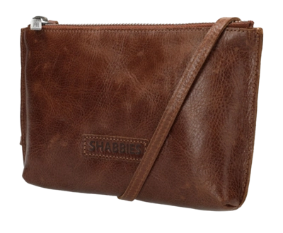 Sac à Bandoulière Shabbies Amsterdam Femme Festival Leather Bag Dark Cognac