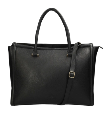 Schultertasche Fred de la Bretoniere Mika Businessbag Damen Leather Black