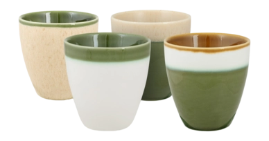 Tasses vtwonen Mini Without Ear Green 150ml (Lot de 4)