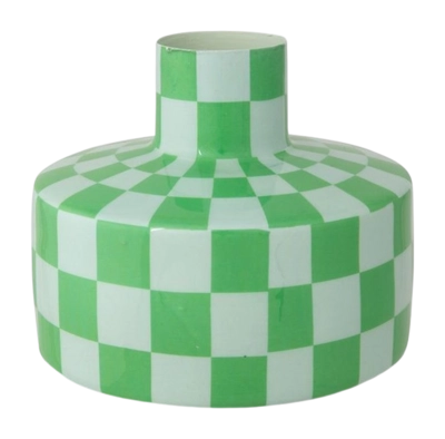 Vaas vtwonen Metal Aqua-Green Check 15 x 12 cm