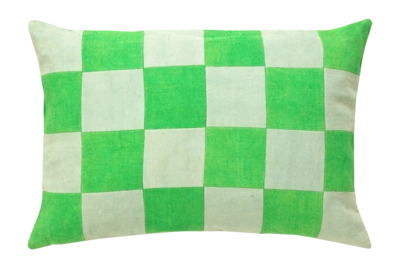 Sierkussen vtwonen Rectangular Multicolour Green-Aqua Check 50 x 70 cm