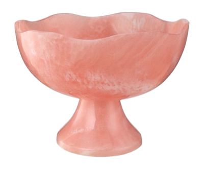 Bol de Fruits vtwonen Scalloped Resin Pink 20 x 14 cm
