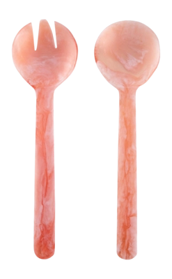 Saladebestek vtwonen Resin Pink (Set van 2)