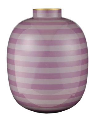 Vase Pip Studio Metal Stripes Lilas 32 cm