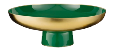 Plat de Service Pip Studio Metal Dark Green 12,5 x 35 cm