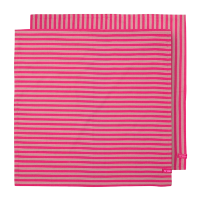 Tea Towel Pip Studio Stripes Pink 65 x 65 cm (Set of 2)