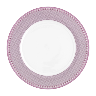 Dinner Plate Pip Studio Lily & Lotus Tiles Lilac 26.5 cm (Set of 6)