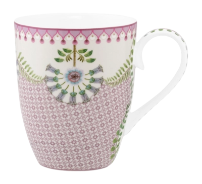 Mug Pip Studio Lily & Lotus Tiles Lilac 350 ml (Set of 6)