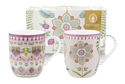 Mug Pip Studio Lily & Lotus Lilac 145 ml (Set of 2)