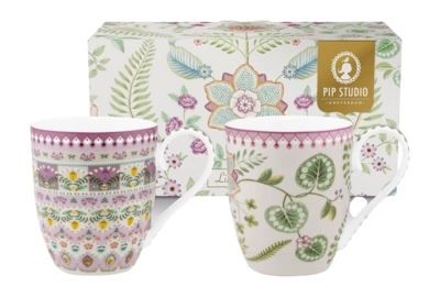 Mug Pip Studio Lily & Lotus Lilas 450 ml (Lot de 2)