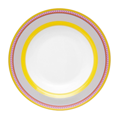 Deep Plate Pip Studio Chique Stripes Yellow 23.5 cm (Set of 6)