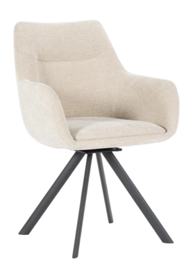 Stoel By-Boo Bliss with armrest - Taupe